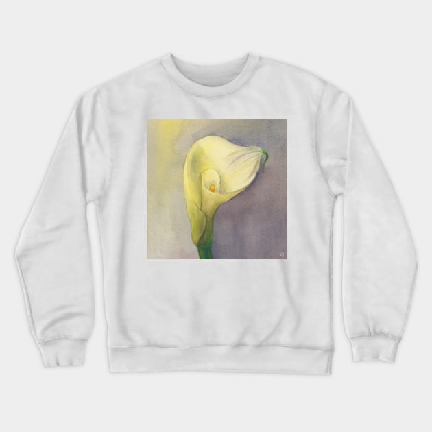 Calla Lily Flower Crewneck Sweatshirt by VeraAlmeida